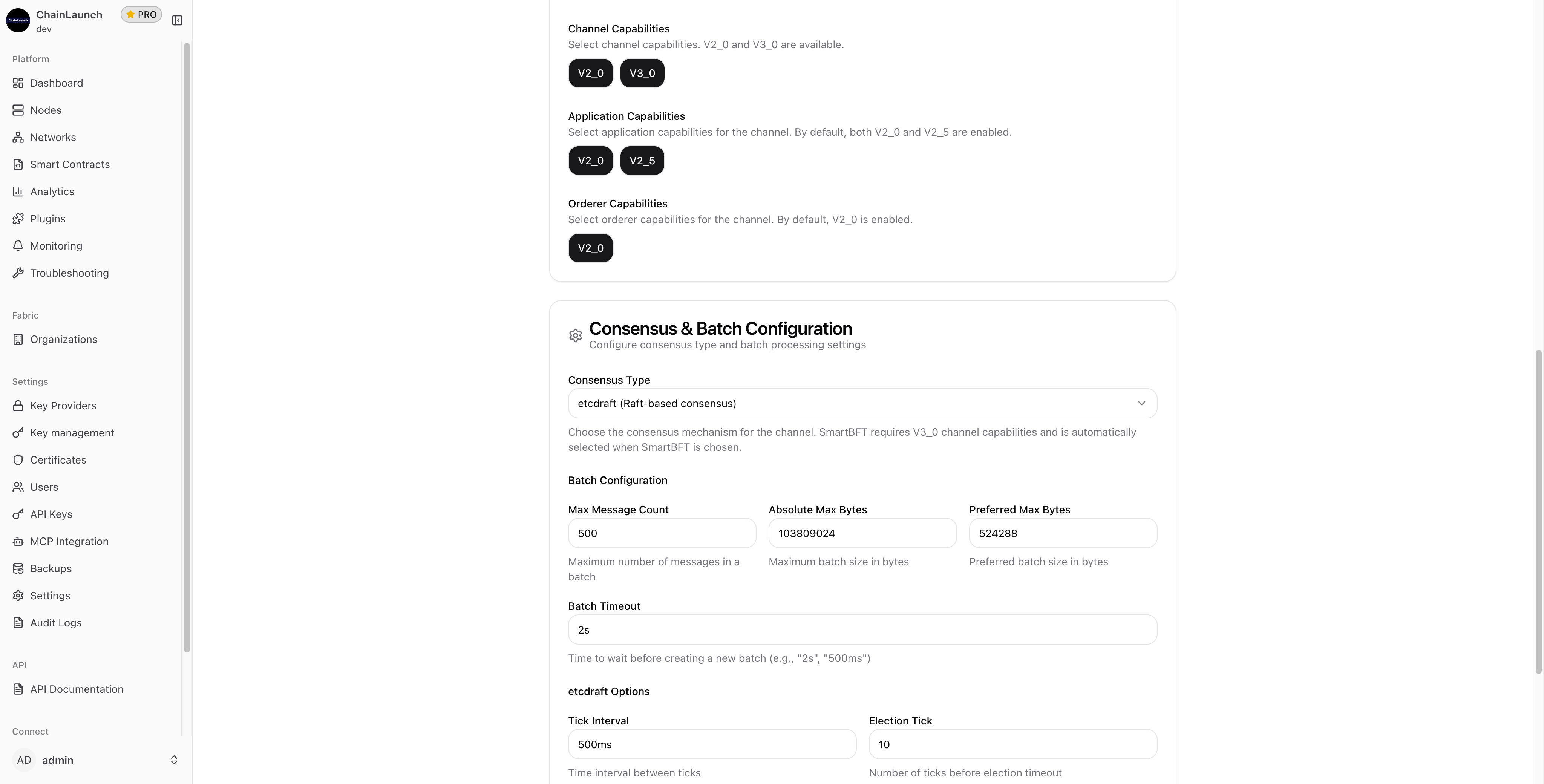 Consensus Configuration